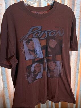 Tilly's Burnt Red Poison Band Graphic Tee